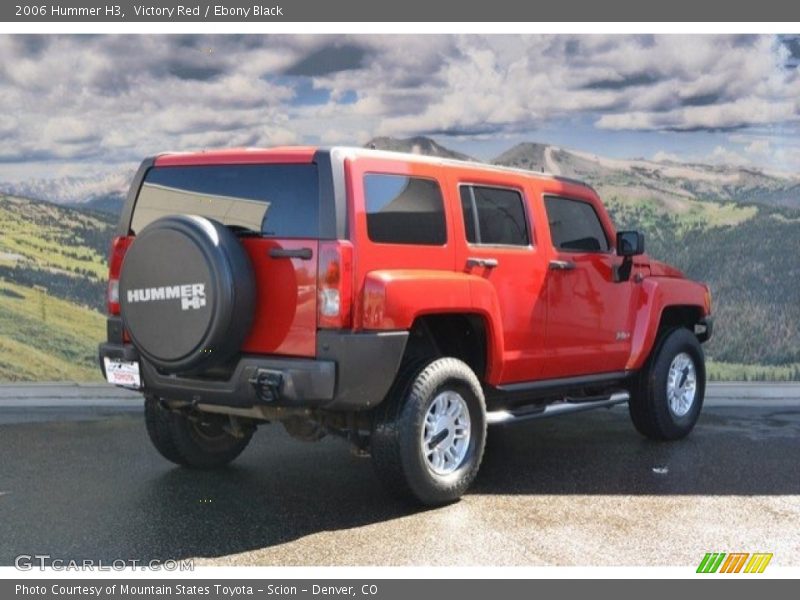 Victory Red / Ebony Black 2006 Hummer H3