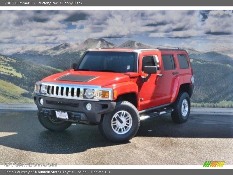 Victory Red / Ebony Black 2006 Hummer H3