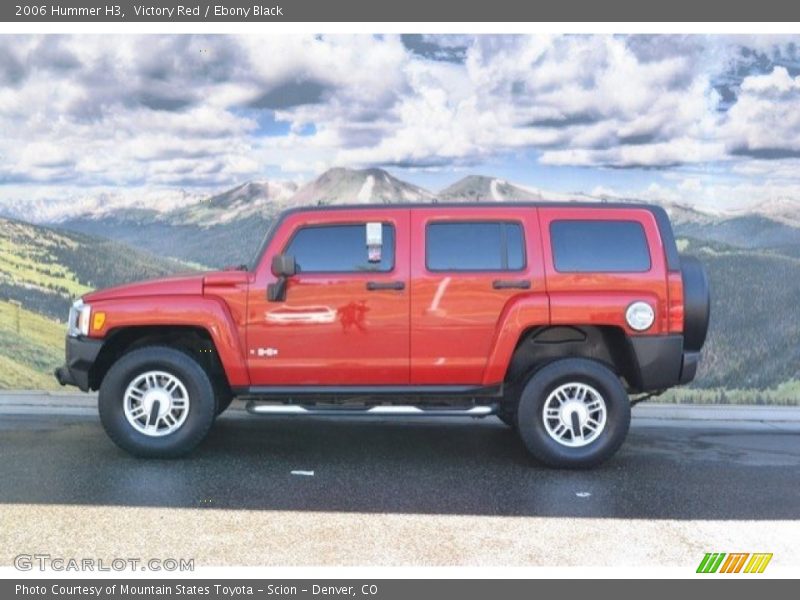 Victory Red / Ebony Black 2006 Hummer H3