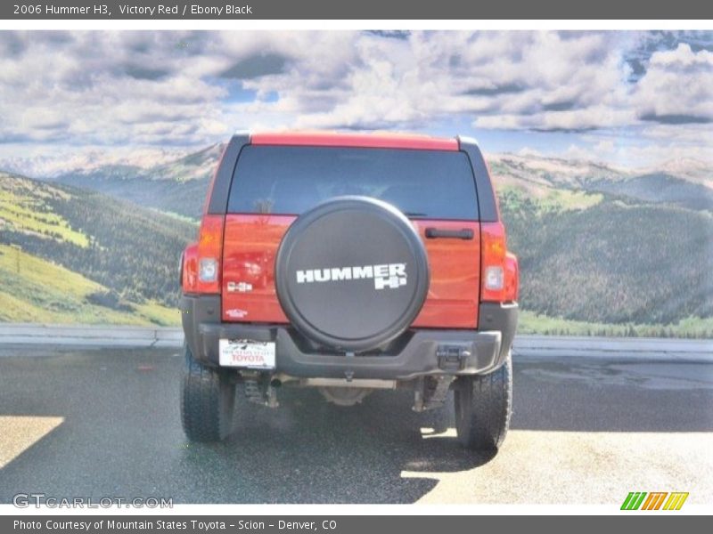 Victory Red / Ebony Black 2006 Hummer H3