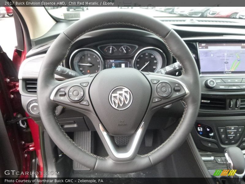 Chili Red Metallic / Ebony 2017 Buick Envision Essence AWD