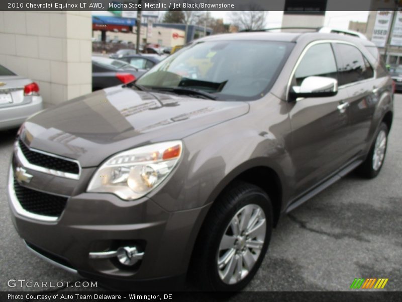 Mocha Steel Metallic / Jet Black/Brownstone 2010 Chevrolet Equinox LT AWD