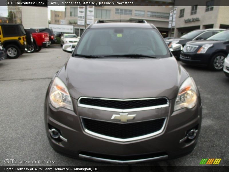 Mocha Steel Metallic / Jet Black/Brownstone 2010 Chevrolet Equinox LT AWD
