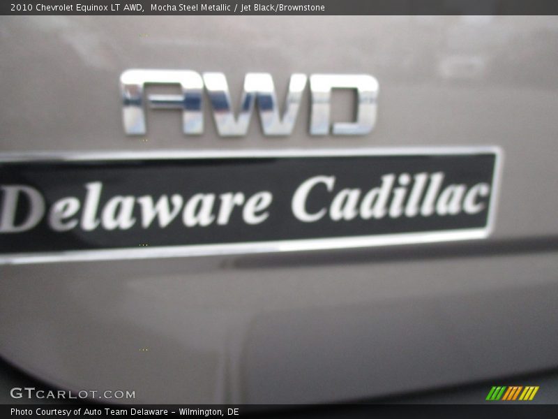 Mocha Steel Metallic / Jet Black/Brownstone 2010 Chevrolet Equinox LT AWD