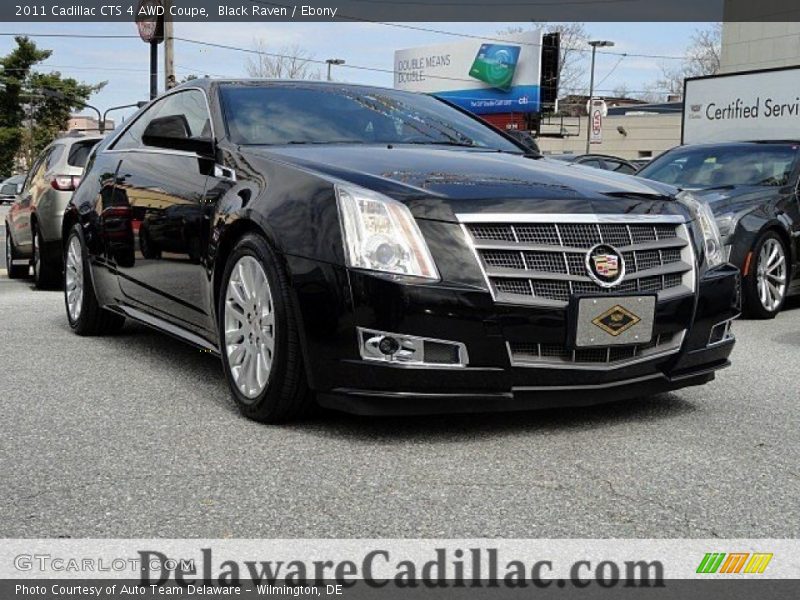 Black Raven / Ebony 2011 Cadillac CTS 4 AWD Coupe