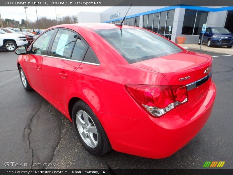Red Hot / Jet Black/Sport Red 2014 Chevrolet Cruze LT