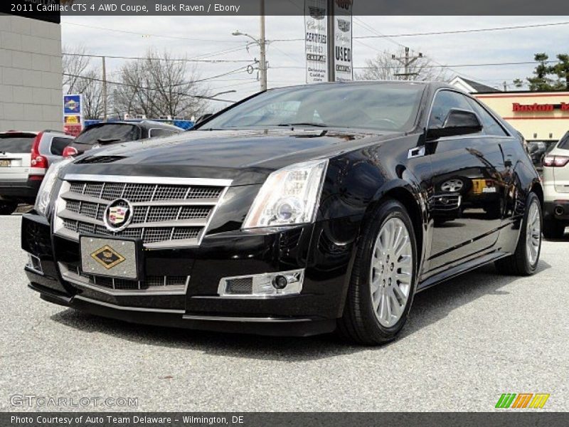 Black Raven / Ebony 2011 Cadillac CTS 4 AWD Coupe