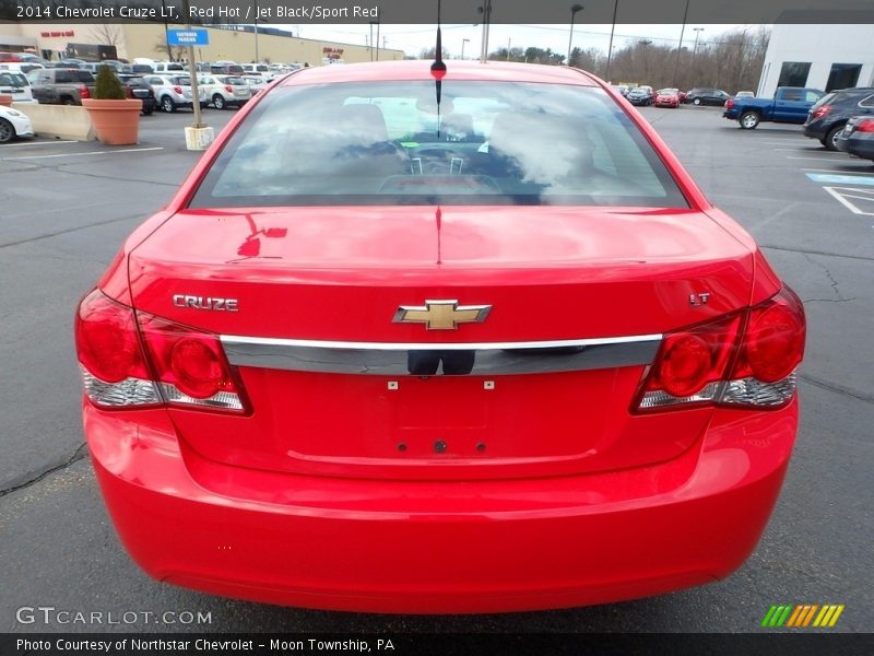 Red Hot / Jet Black/Sport Red 2014 Chevrolet Cruze LT