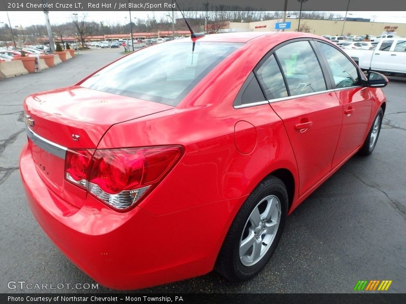 Red Hot / Jet Black/Sport Red 2014 Chevrolet Cruze LT
