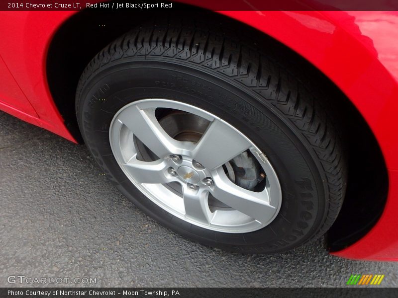 Red Hot / Jet Black/Sport Red 2014 Chevrolet Cruze LT