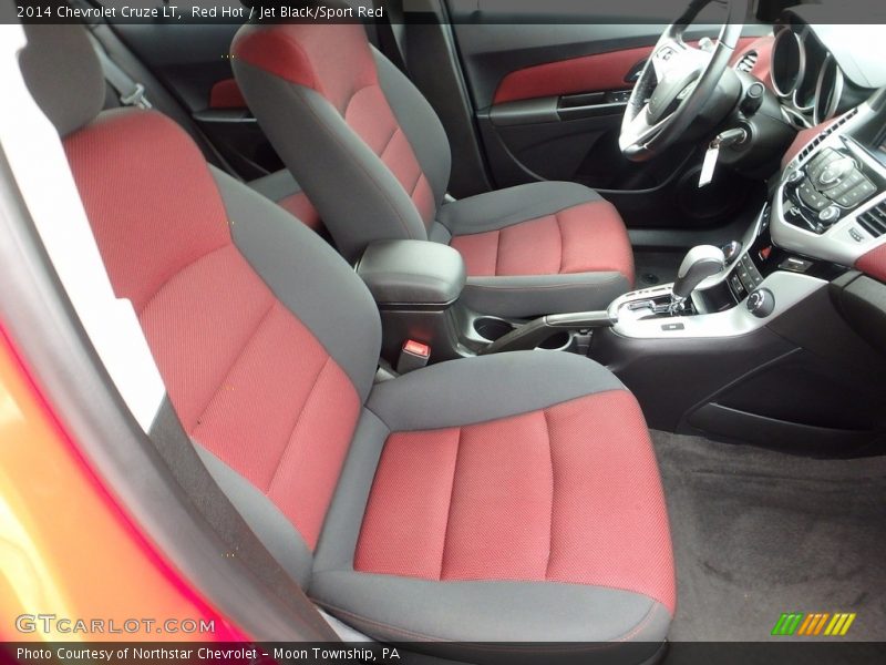 Red Hot / Jet Black/Sport Red 2014 Chevrolet Cruze LT