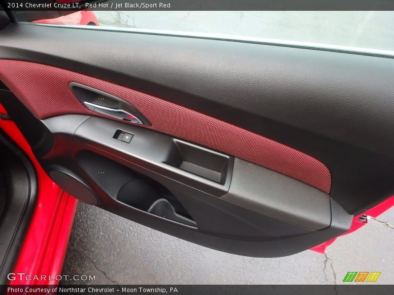 Red Hot / Jet Black/Sport Red 2014 Chevrolet Cruze LT