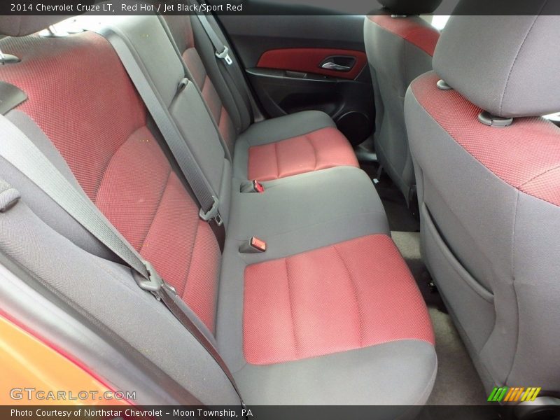 Red Hot / Jet Black/Sport Red 2014 Chevrolet Cruze LT