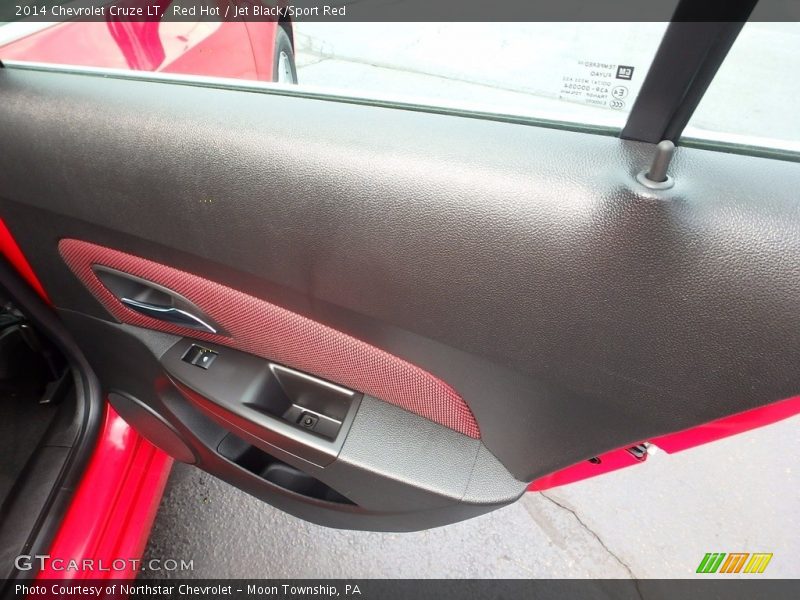 Red Hot / Jet Black/Sport Red 2014 Chevrolet Cruze LT