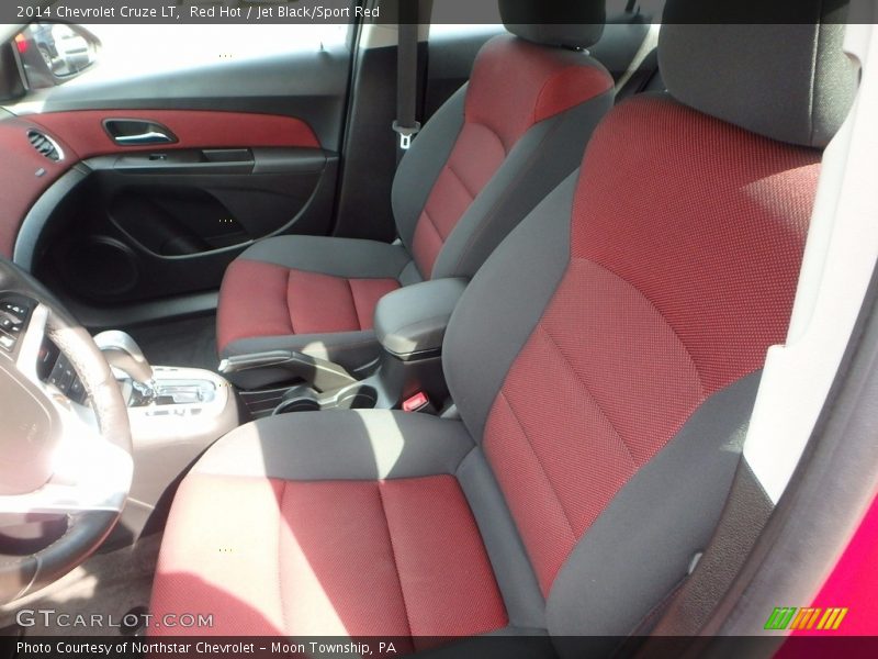 Red Hot / Jet Black/Sport Red 2014 Chevrolet Cruze LT