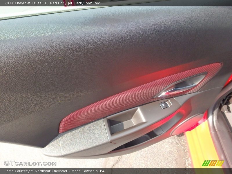 Red Hot / Jet Black/Sport Red 2014 Chevrolet Cruze LT