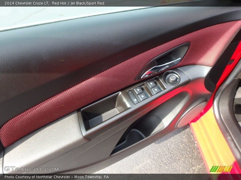 Red Hot / Jet Black/Sport Red 2014 Chevrolet Cruze LT