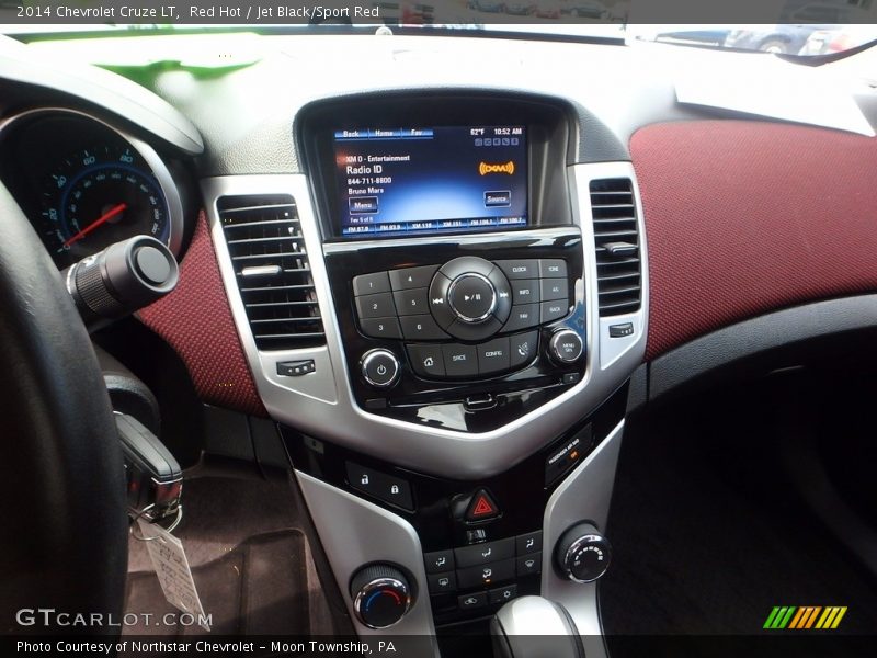 Red Hot / Jet Black/Sport Red 2014 Chevrolet Cruze LT