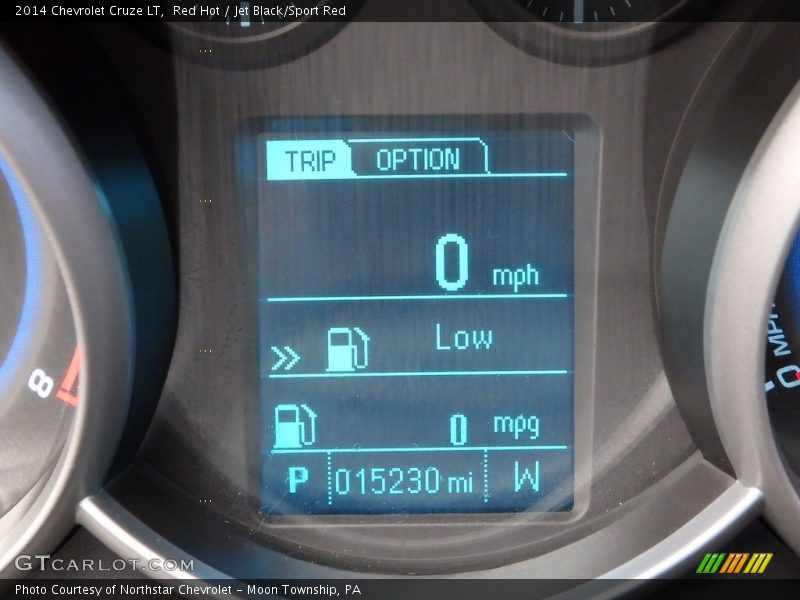 Red Hot / Jet Black/Sport Red 2014 Chevrolet Cruze LT