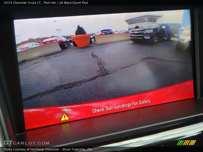 Red Hot / Jet Black/Sport Red 2014 Chevrolet Cruze LT