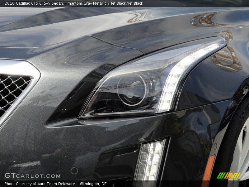 Phantom Gray Metallic / Jet Black/Jet Black 2016 Cadillac CTS CTS-V Sedan
