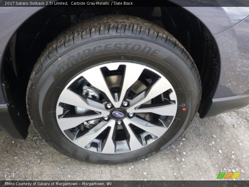 Carbide Gray Metallic / Slate Black 2017 Subaru Outback 2.5i Limited