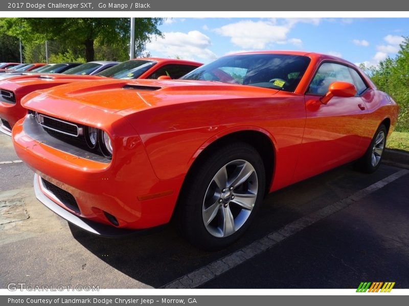 Go Mango / Black 2017 Dodge Challenger SXT