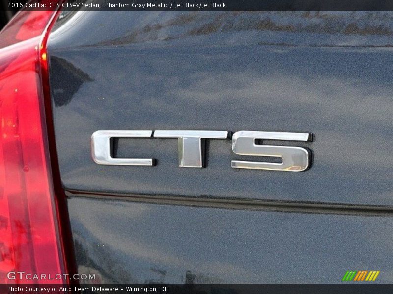 Phantom Gray Metallic / Jet Black/Jet Black 2016 Cadillac CTS CTS-V Sedan