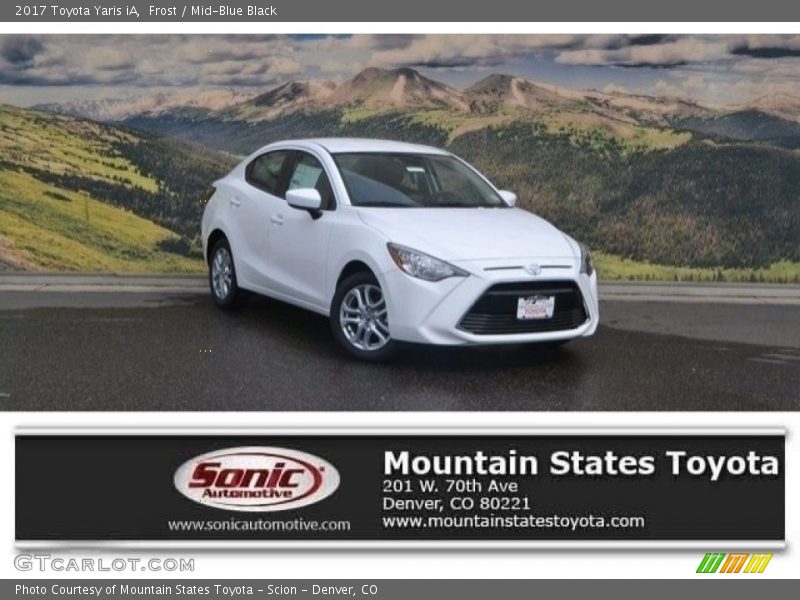 Frost / Mid-Blue Black 2017 Toyota Yaris iA