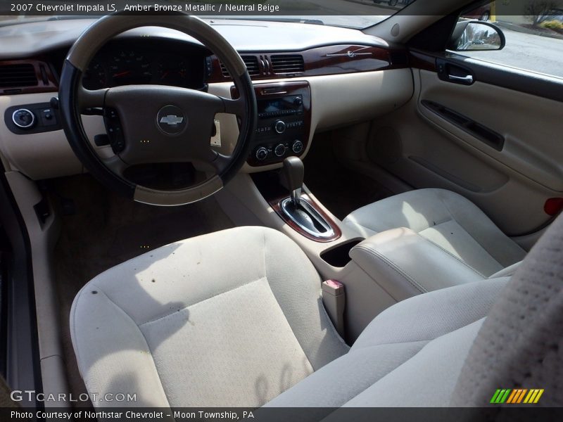 Amber Bronze Metallic / Neutral Beige 2007 Chevrolet Impala LS