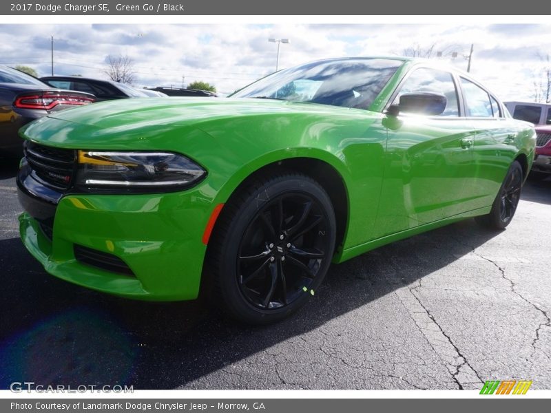 Green Go / Black 2017 Dodge Charger SE
