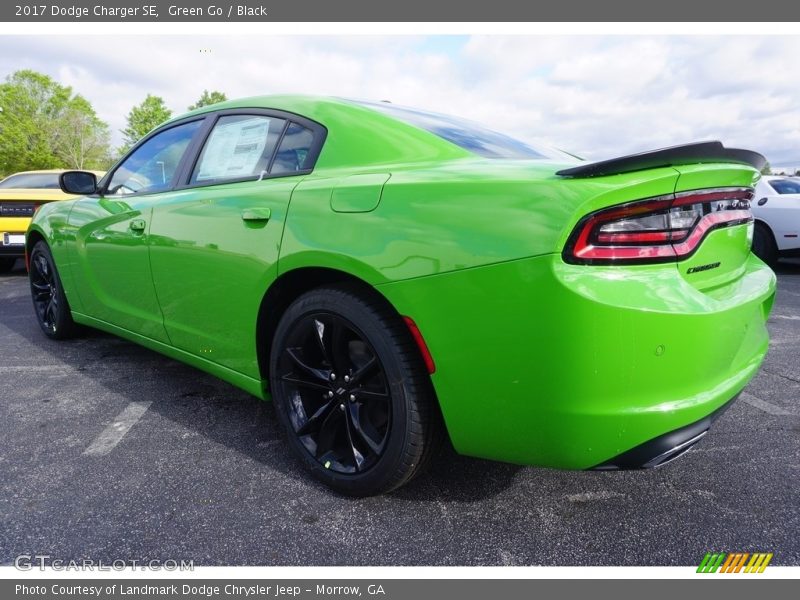 Green Go / Black 2017 Dodge Charger SE