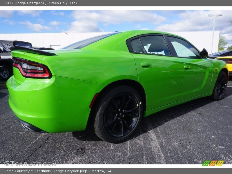 Green Go / Black 2017 Dodge Charger SE