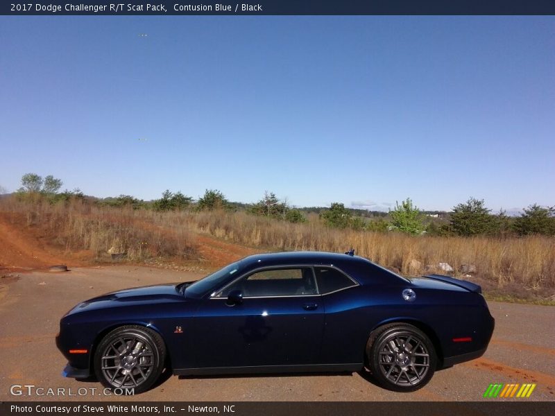 Contusion Blue / Black 2017 Dodge Challenger R/T Scat Pack