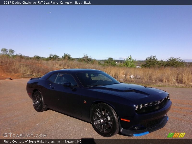 Contusion Blue / Black 2017 Dodge Challenger R/T Scat Pack