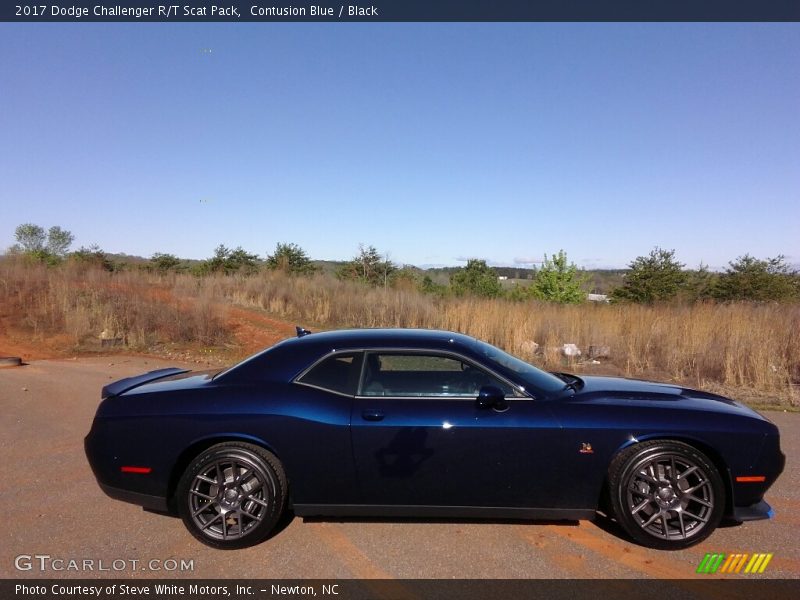 Contusion Blue / Black 2017 Dodge Challenger R/T Scat Pack