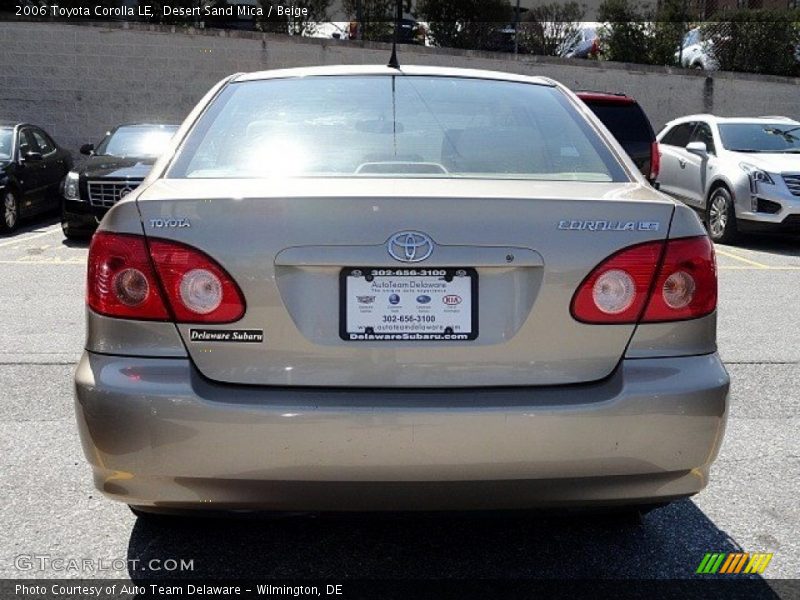 Desert Sand Mica / Beige 2006 Toyota Corolla LE