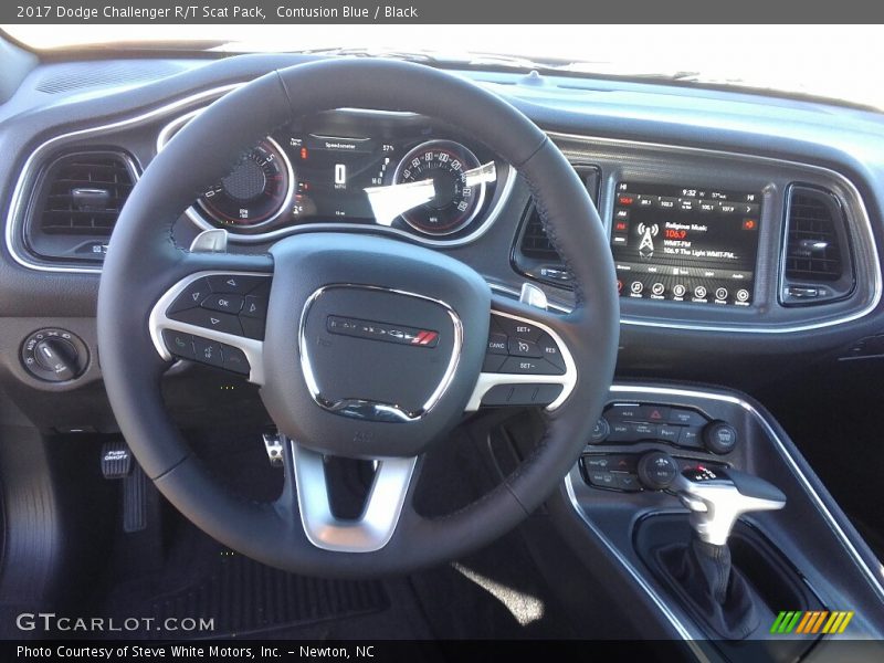 Contusion Blue / Black 2017 Dodge Challenger R/T Scat Pack