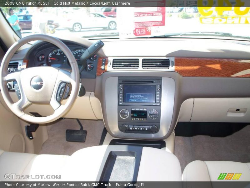 Gold Mist Metallic / Cocoa/Light Cashmere 2008 GMC Yukon XL SLT