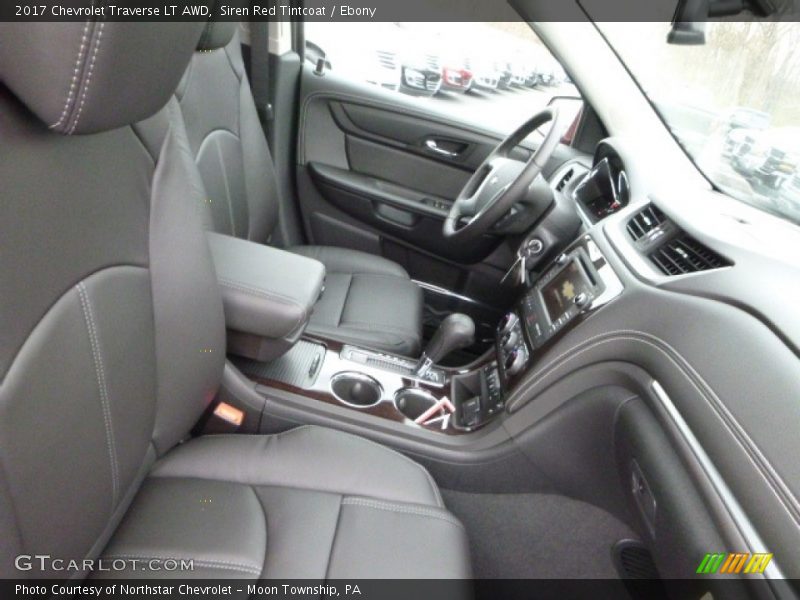 Siren Red Tintcoat / Ebony 2017 Chevrolet Traverse LT AWD
