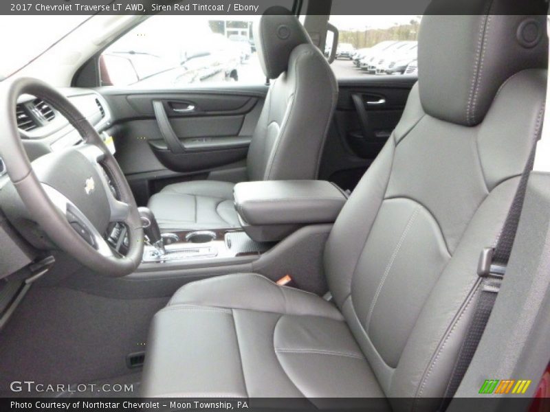 Siren Red Tintcoat / Ebony 2017 Chevrolet Traverse LT AWD