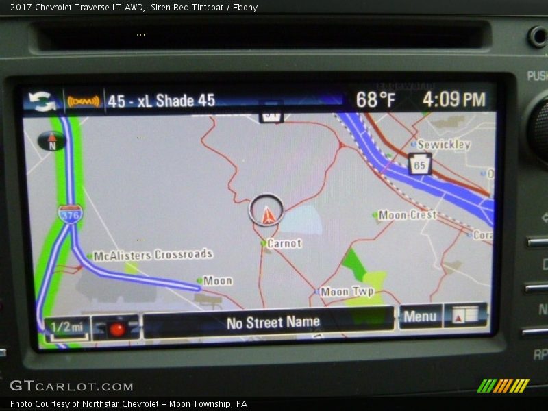 Siren Red Tintcoat / Ebony 2017 Chevrolet Traverse LT AWD