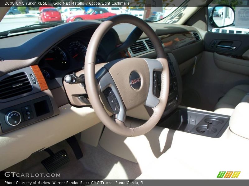 Gold Mist Metallic / Cocoa/Light Cashmere 2008 GMC Yukon XL SLT