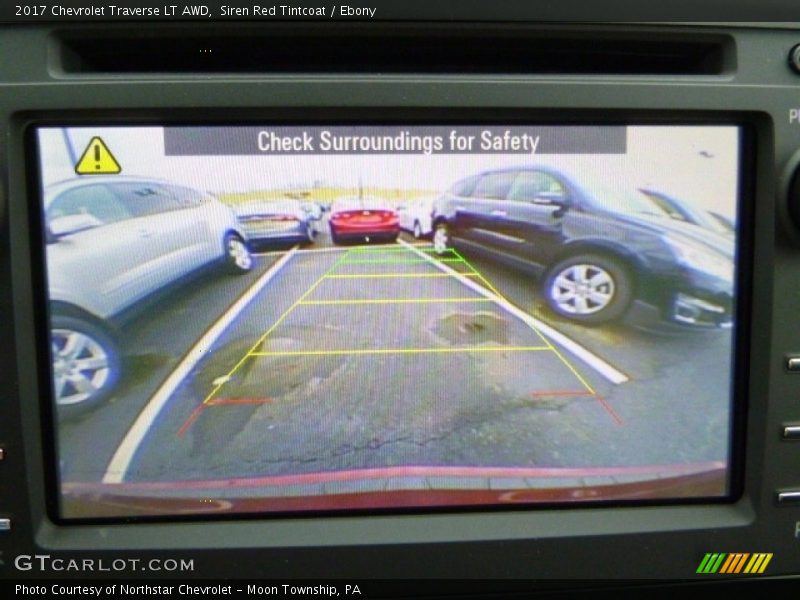 Siren Red Tintcoat / Ebony 2017 Chevrolet Traverse LT AWD