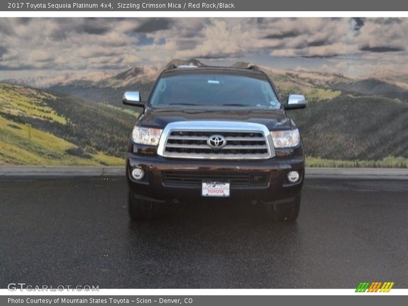 Sizzling Crimson Mica / Red Rock/Black 2017 Toyota Sequoia Platinum 4x4