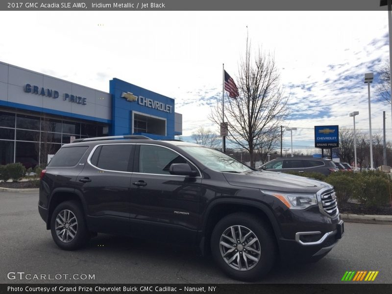 Iridium Metallic / Jet Black 2017 GMC Acadia SLE AWD
