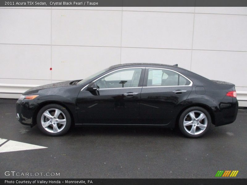 Crystal Black Pearl / Taupe 2011 Acura TSX Sedan