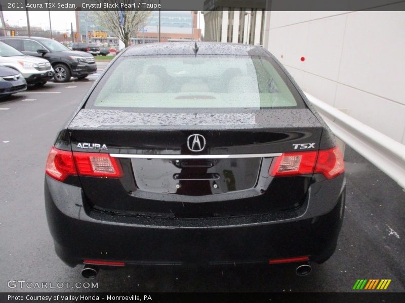 Crystal Black Pearl / Taupe 2011 Acura TSX Sedan