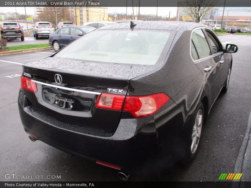 Crystal Black Pearl / Taupe 2011 Acura TSX Sedan