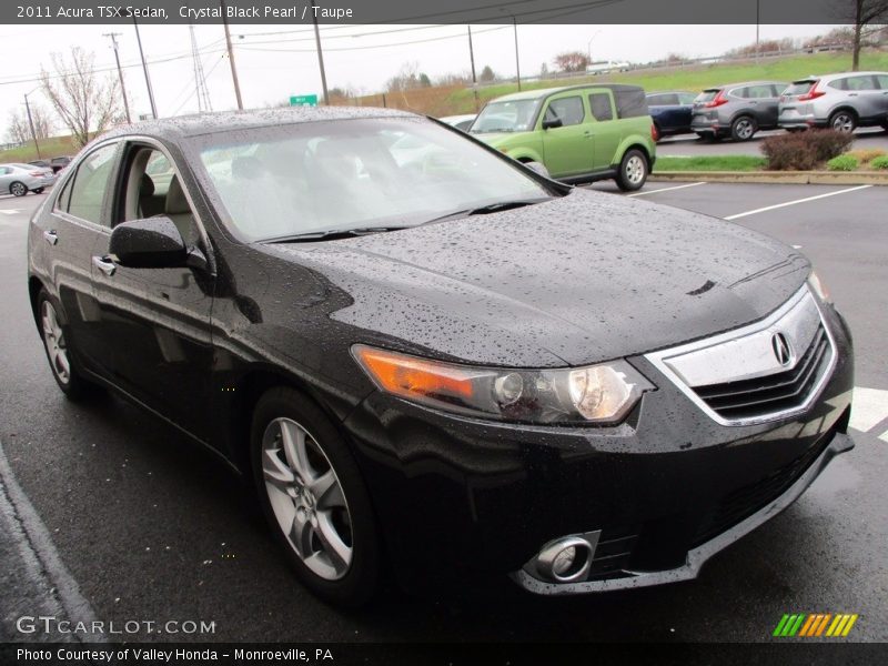 Crystal Black Pearl / Taupe 2011 Acura TSX Sedan